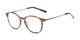 Angle of The Tristan - Foster Grant for Readers.com in Brown Stripe/Grey, Women's and Men's Round Reading Glasses