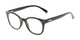 Angle of The True in Black, Women's Retro Square Reading Glasses