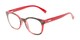 Angle of The True in Red Floral, Women's Retro Square Reading Glasses