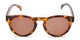 Front of The Tupelo Reading Sunglasses in Matte Tortoise with Amber