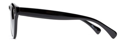 Side of The Tupelo Reading Sunglasses in Glossy Black with Smoke