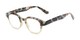 Angle of The Tweed in Olive Green Tortoise Fade, Women's and Men's Round Reading Glasses