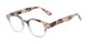 Angle of The Tweed in Grey Tortoise Fade, Women's and Men's Round Reading Glasses