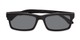 Folded of The Twist Polarized Magnetic Reading Sunglasses in Matte Black