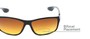 Detail of The Utah Driving Bifocal Reading Sunglasses in Black with Amber