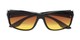 Folded of The Utah Driving Bifocal Reading Sunglasses in Black with Amber