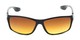 Front of The Utah Driving Bifocal Reading Sunglasses in Black with Amber