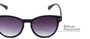 Detail of The Vale Bifocal Reading Sunglasses in Glossy Black with Smoke