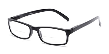 Dark Tinted Bifocal Sunglass Readers Mens Metal Frame Reading Glasses 3.50 