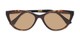 Folded of The Vega Polarized Magnetic Reading Sunglasses in Brown Tortoise with Amber