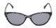 Front of The Vega Polarized Magnetic Reading Sunglasses in Blue Tortoise with Smoke