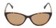 Front of The Vega Polarized Magnetic Reading Sunglasses in Brown Tortoise with Amber