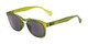 Angle of The Vinton Reading Sunglasses in Green with Smoke, Women's and Men's Retro Square Reading Sunglasses