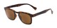 Angle of The Vinton Reading Sunglasses in Tortoise with Amber, Women's and Men's Retro Square Reading Sunglasses