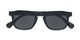 Folded of The Vinton Reading Sunglasses in Black with Smoke
