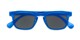 Folded of The Vinton Reading Sunglasses in Blue with Smoke