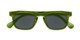 Folded of The Vinton Reading Sunglasses in Green with Smoke