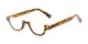 Angle of The Von in Matte Tortoise, Women's and Men's Round Reading Glasses