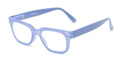 Angle of The Wave Computer Reader in Light Purple, Women's and Men's Retro Square Reading Glasses