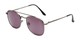 Angle of The Whitford Reading Sunglasses in Gunmetal with Smoke, Men's Aviator Reading Sunglasses