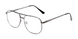 Angle of The Whitman Bifocal in Grey, Women's and Men's Aviator Reading Glasses