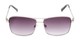 Front of The Wilde Bifocal Reading Sunglasses in Silver with Smoke