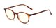 Angle of The Windsor Blue Light Blocking Reader in Brown Tortoise, Women's and Men's Round Reading Glasses