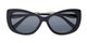 Folded of The Wink Bifocal Reading Sunglasses in Black with Smoke