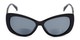 Front of The Wink Bifocal Reading Sunglasses in Black with Smoke