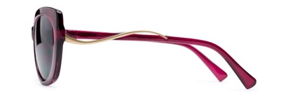 Side of The Wink Bifocal Reading Sunglasses in Purple with Smoke