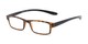 Angle of The Winnie Hanging Reader in Tortoise/Black, Women's and Men's Rectangle Reading Glasses