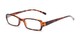 Angle of The Wonder in Tortoise, Women's and Men's Rectangle Reading Glasses