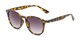 Angle of The Zane Reading Sunglasses in Yellow Tortoise with Smoke, Women's and Men's Round Reading Sunglasses