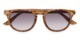 Folded of The Zane Reading Sunglasses in Light Brown Tortoise with Smoke