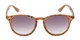 Front of The Zane Reading Sunglasses in Light Brown Tortoise with Smoke