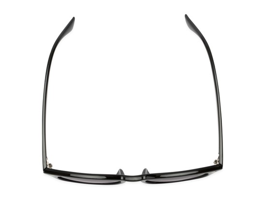 Overhead of The Zane Reading Sunglasses in Black with Smoke
