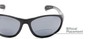 Detail of The Zeek Bifocal Reading Sunglasses in Glossy Black with Grey