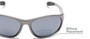 Detail of The Zeek Bifocal Reading Sunglasses in Glossy Grey with Grey