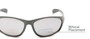 Detail of The Zeek Bifocal Reading Sunglasses in Matte Grey with Grey