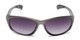 Front of The Zeek Bifocal Reading Sunglasses in Matte Grey with Smoke