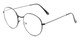 Angle of The Teddy in Black, Women's and Men's Round Reading Glasses