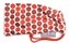 Angle of The Polka Dot Glasses Pouch in Red and Brown, Women's and Men's  