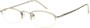 Angle of The Brunswick in Silver, Women's and Men's Oval Reading Glasses