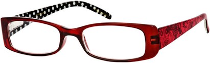 Angle of The Mandy in Red Paisley/Dots, Women's and Men's  