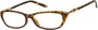 Angle of The Lizzy in Tortoise/Gold, Women's Retro Square Reading Glasses