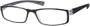 Angle of The Frasier in Black/White Stripe, Women's and Men's Rectangle Reading Glasses
