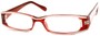 Angle of The Rae in Red and White, Women's Rectangle Reading Glasses