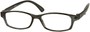 Angle of The Walsh in Grey, Women's and Men's Rectangle Reading Glasses