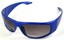 Angle of The Lance Bifocal Reading Sunglasses in Blue with Smoke, Women's and Men's Sport & Wrap-Around Reading Sunglasses
