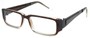 Angle of The Jetson in Brown/Clear and Bronze Frame, Women's and Men's  